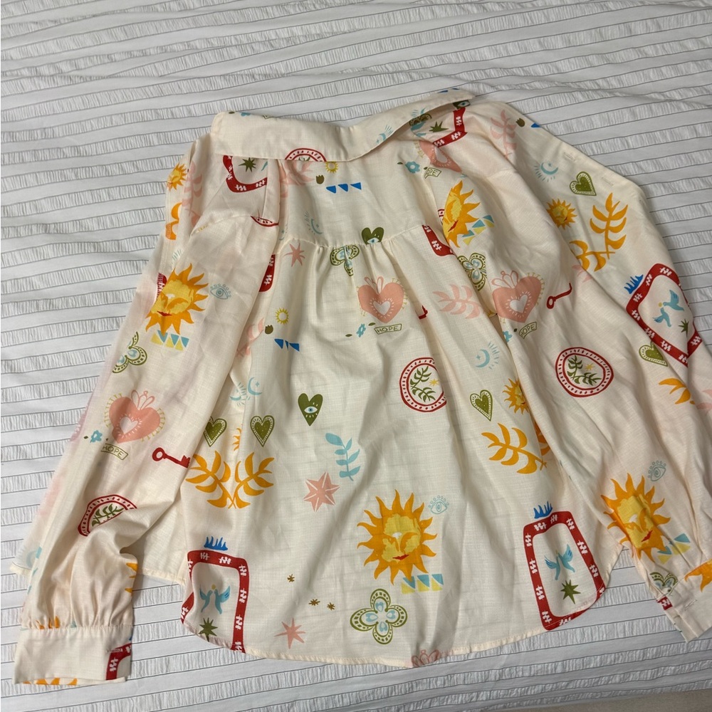 Commense  Patterned Button-Up Shirt - Picture 2 of 5